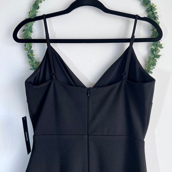 NWT Lulus Sealed With A Kiss Body Con Black Ruffle Dress Size: Medium - Picture 11 of 16